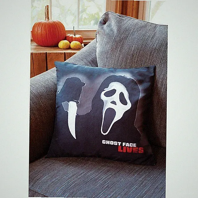 18" Ghost Face Lives Scream Pillow Cover