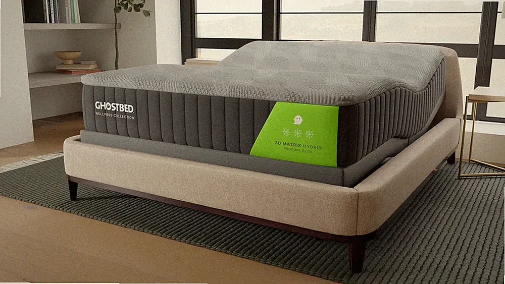 GhostBed 3D Matrix Queen 12" Mattress Medium-Plush Patented Cooling Technology