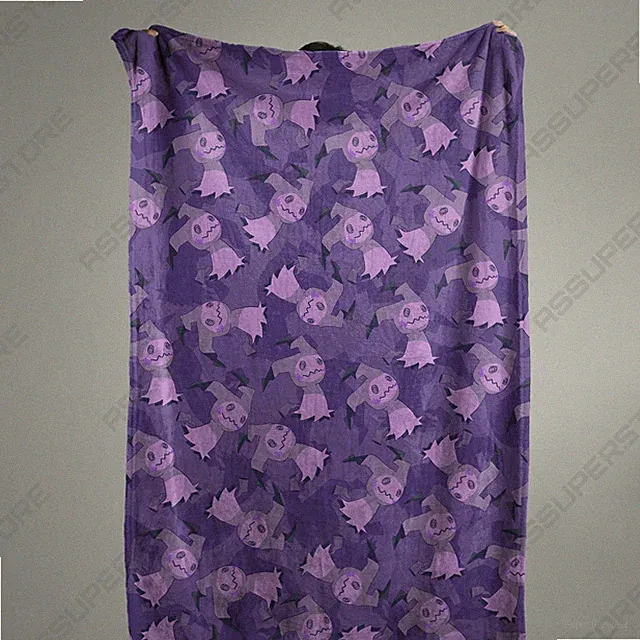 Mimikyu Fleece Blanket Home Decor Ghost Mimikyu Blanket Gifts