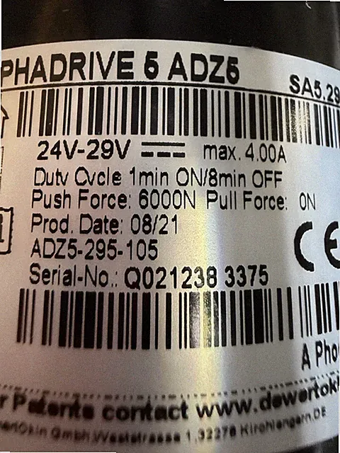 Okin Alphadrive 5 ADZ5 Adjustable Bed Actuator Motor E151274 Ghost Bed