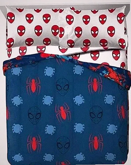 Spider-Man "Spidey Daze" Kids Reversible Queen Bed Set-W5955717862